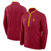 USC Trojans Men's Nike Cardinal SC Interlock Dri-FIT Victory 1/2 Zip Top